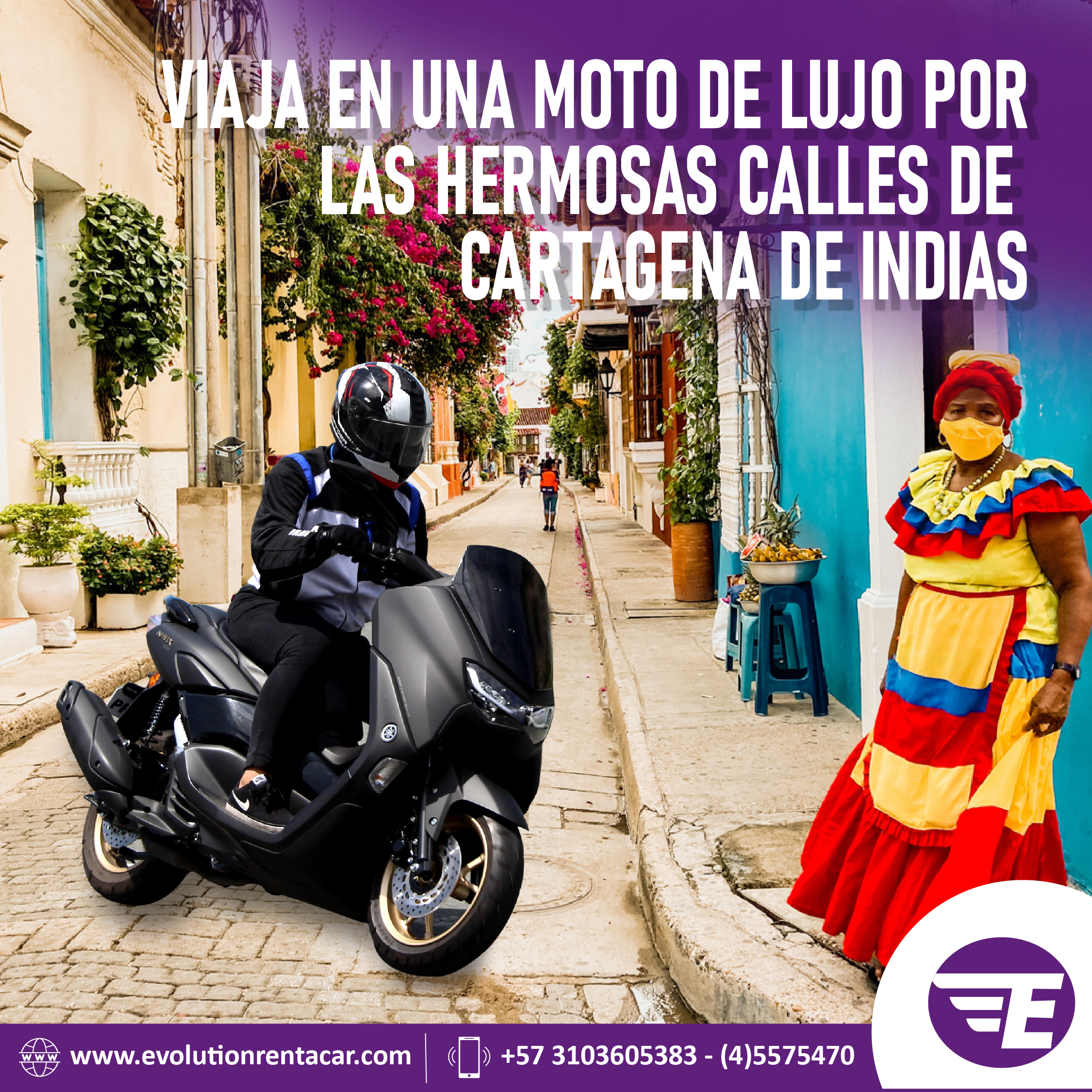 Alquiler de Motos en Cartagena – Evolution Rent A Car
