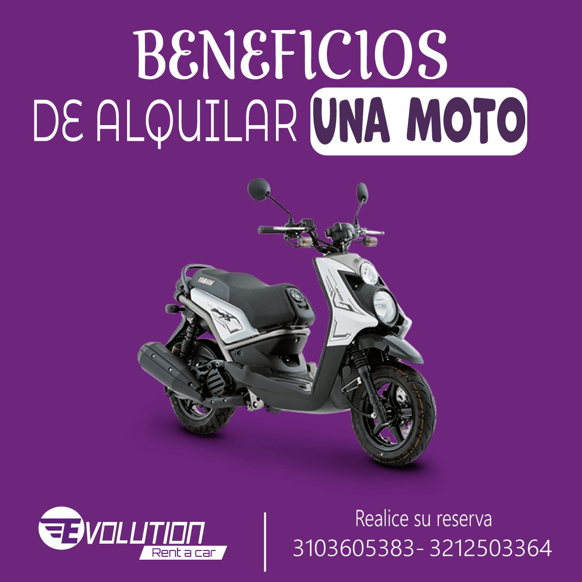 Alquiler de Motos en Rionegro – Evolution Rent a Car
