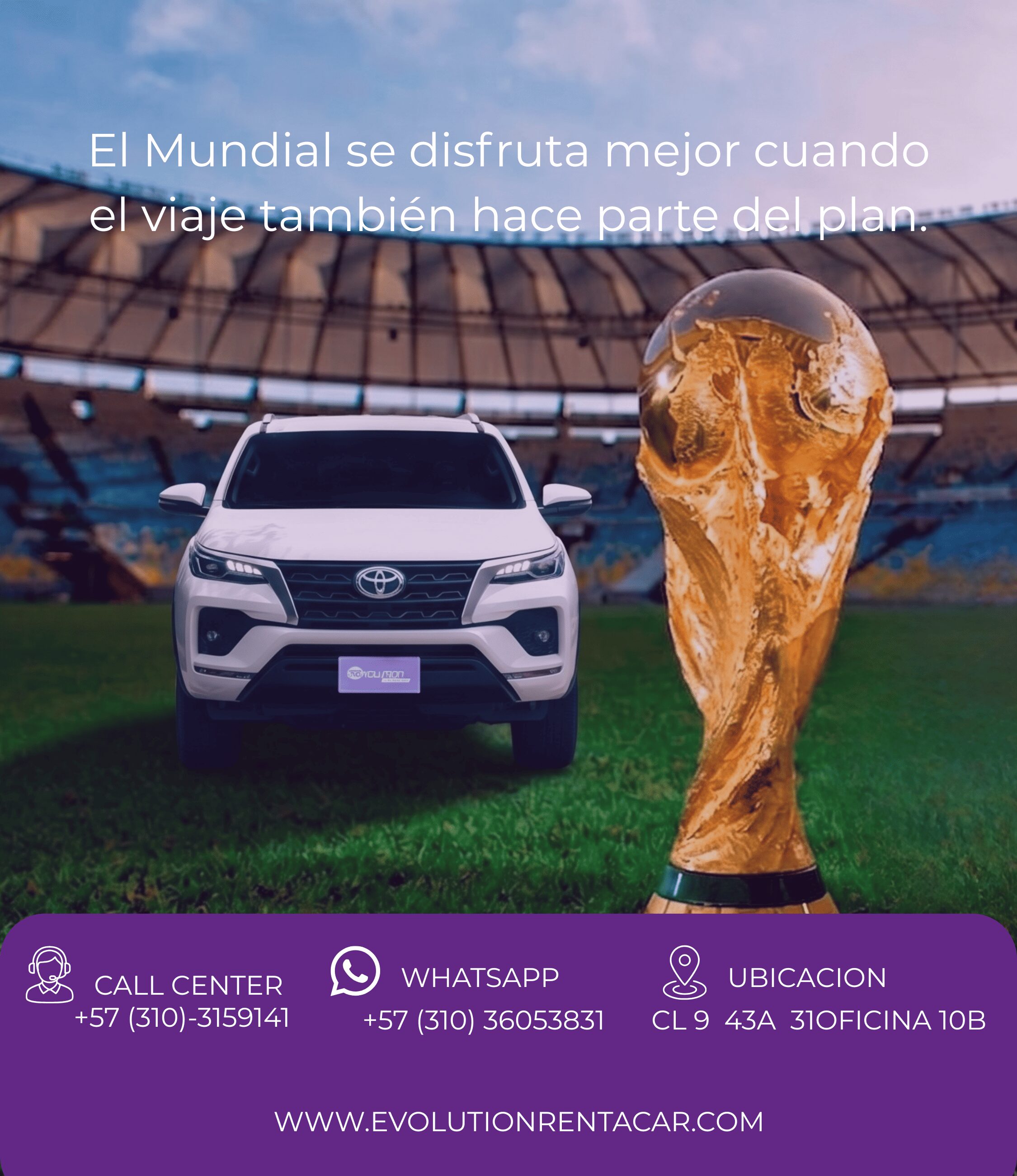 El vehículo ideal para vivir la pasión del Mundial El vehículo ideal para vivir la pasión del Mundial