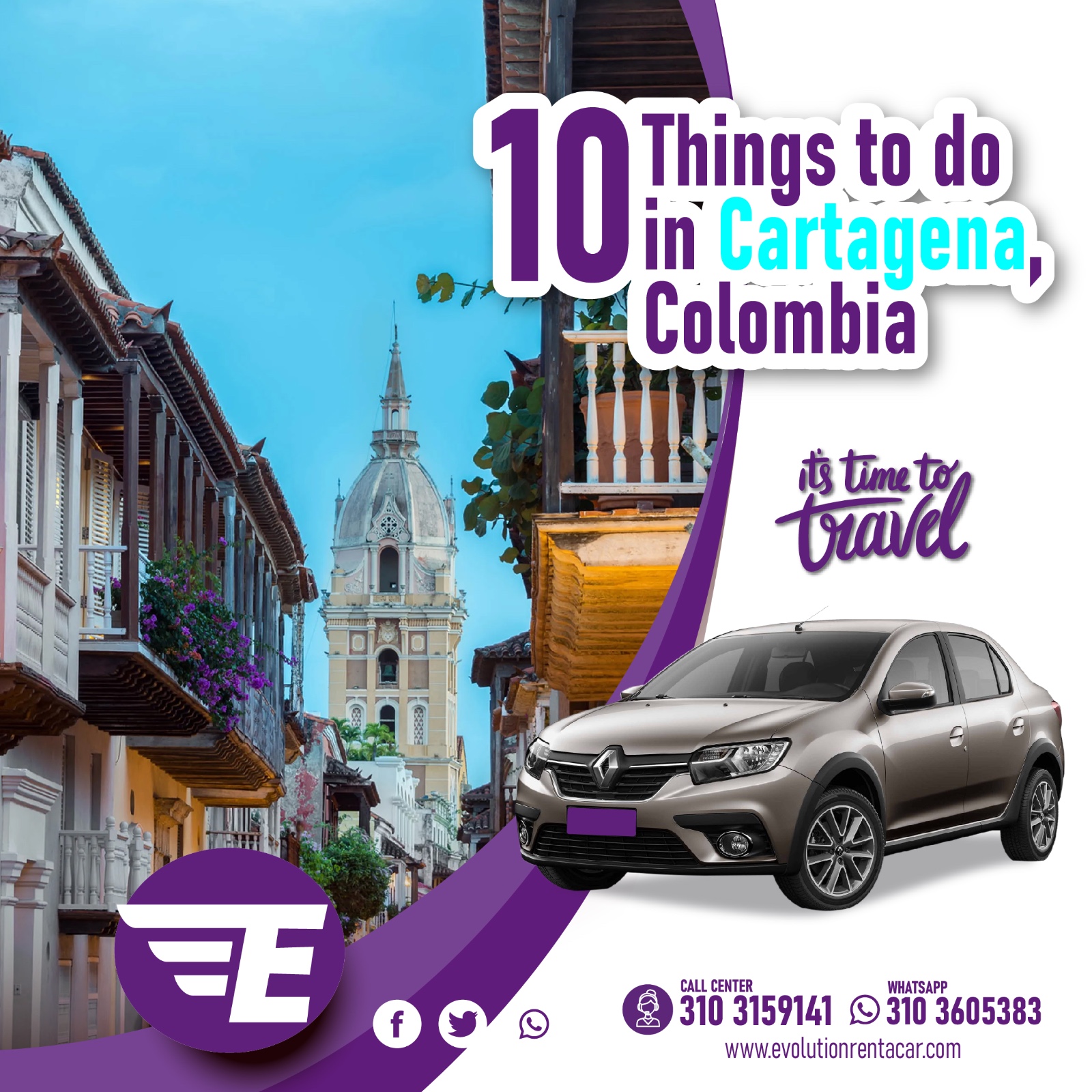 10 Things to Do in Cartagena with Evolution Rent a Car